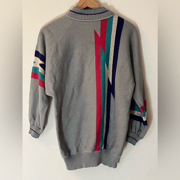Vintage Lightening Bolt Sweater - Oversized Small - Medium - Picture 7 of 15